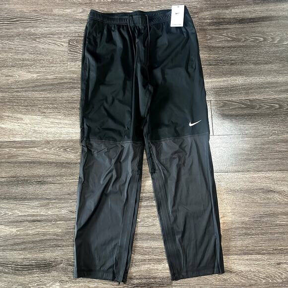 Nike Storm-FIT ADV Golf Rain Pants Waterproof Black Men’s Large DX6076-010 NEW - Picture 1 of 6